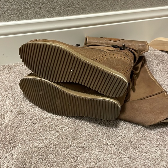 Peruvian Connection Tuscan Italian handmade tall boots 38 desert tan 7.5 - Picture 7 of 12